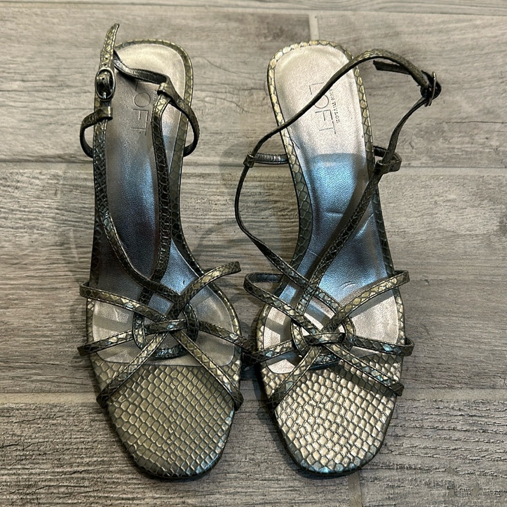 Ann Taylor loft silver sandals - 7.5
